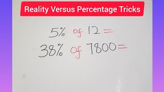 Reality Versus Percentage Tricks #mathsisfun #percentagetricks #mathsisfun #mathstricks #maths