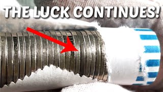 COIN ROLL HUNTING SECOND HALF OF SUPER HOT NICKEL BOX! LET'S SEE WHAT WE CAN FIND!