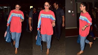 Kareena Kapoor Khan aces an over-sized sweatshirt for her travel day!
