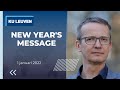 New Year's message for KU Leuven students