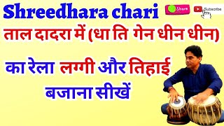 tabla/ताल दादरा /dadara taal/shreedhara chari/rela/shreedhara chari