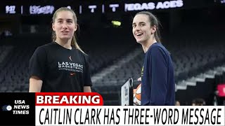 Caitlin Clark has three-word message for former Iowa teammate after WNBA expansion draft