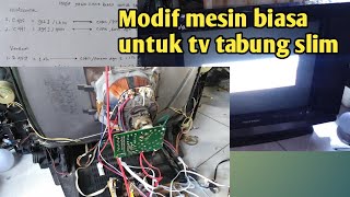 Mesin tv china biasa, dipasang di tabung tv slim