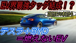 【米中EVトップメーカー夢の共演！？】日本メーカー戦々恐々　テスラがBYD製の「燃えない」バッテリーを搭載した新型EVをグローバルで発売スタートする可能性