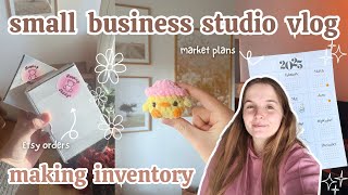 Come to work with me as a part-time small business owner🌷/  Etsy orders, spring amigurumi, markets 🧸