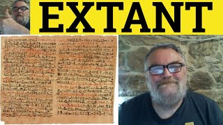 🔵 Extant Meaning - Extant Examples - Extant Definition - Formal English Vocabulary - Extant