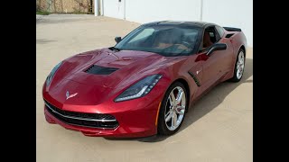 SOLD 2014 Crystal Red Metallic Corvette Z51 Coupe