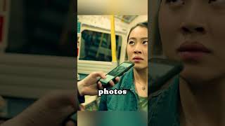 Can someone step up to stop the man from harassing the girl on the train?#viral #shorts