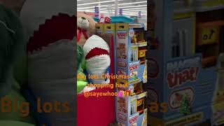 Christmas shopping 🛒 haul big lots@Sayewhoo #youtubeshorts #join #new #channel #fypシ゚ #youtuber