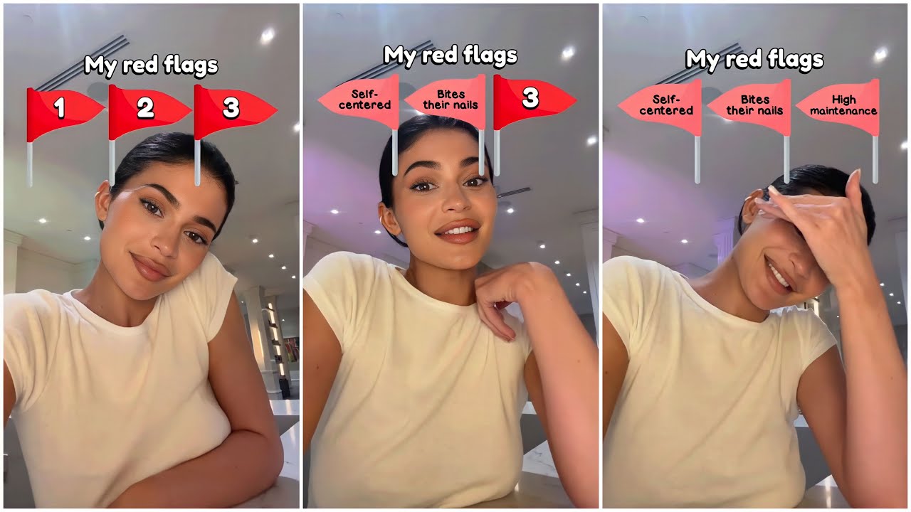 Red Flags Challenge On Tiktok By Kylie Jenner - YouTube