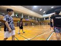 2023.6.25 藤川・富山 trick star vs 中村・北原 nssクラブ 第31回福岡県社会人クラブ対抗バドミントンリーグ戦大会 2部