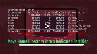 How To Move Home Directory To New Partition Or Disk In Linux