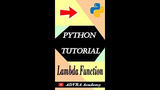 Python Lambda Function || #42 Python Tutorial for Beginners | Anonymous Functions | Lambda