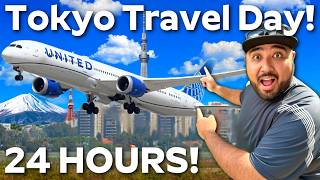 I Flew To Japan ALONE! Solo Travel Day To Tokyo! United Premium Plus & Sheraton Grande Tokyo Bay!