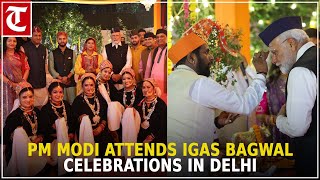 Delhi: PM Narendra Modi attends Igas Bagwal celebration at BJP leader Anil Baluni's residence