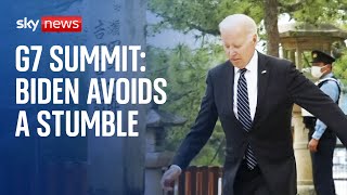 G7 Summit: Joe Biden styles out a stumble in Japan