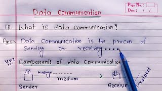 Data Communication in Networking | Components of Data Communication
