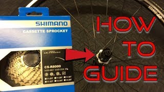 Shimano 11 speed Cassette Fitting Guide