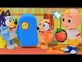 Cocomelon JJ visits Bluey's new house | Pretend Play with Cocomelon Toy