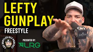 Lefty Gunplay Freestyles on 3 BEATS Off The Top! - The Bootleg Kev Podcast