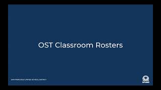 OST Parent Orientation 25-26