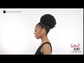 sensationnel instant pony afro puff large hair pieces 360° view