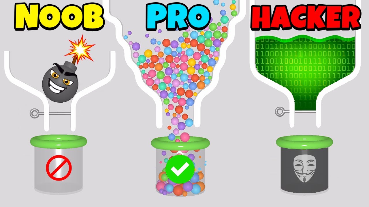 Noob Vs Pro Vs Hacker Pull The Pin Youtube