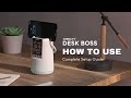 XECH DESKBOSS | How to Use Deskboss Bluetooth Speaker with Phone Holder & Pen Stand & Digital Clock