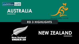 HIGHLIGHTS | AUSTRALIA v NEW ZEALAND | The Rugby Championship U20 2024 | Round 3