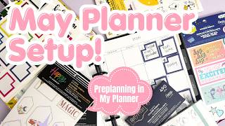 May 2026 Planner Setup | Setting Up My Planner for the Month | Preplanning | Catchall Planner