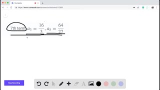 In Exercises 45 - 56, find the indicated n th term of the geometric sequence. 7th term: a_3 = …