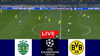 🔴[LIVE] Sporting vs Borussia Dortmund | UEFA Champions League 2024/25 | Full Match Today