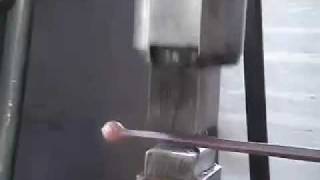 Blacksmithing power hammer making closed die ball tool