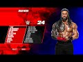 WWE 2K24: Roman Reigns Showcase Mode - Every Possible Matches!(Concept)