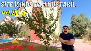 Fırsat Didim Akbük’te Site İçerisinde Tam Müstakil Köşe Başı 4+1 Havuzlu Villa