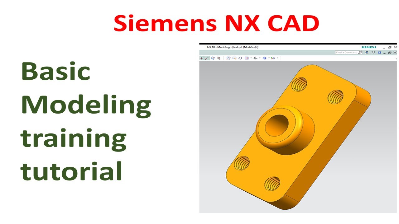 Siemens NX CAD Basics For Beginners - YouTube