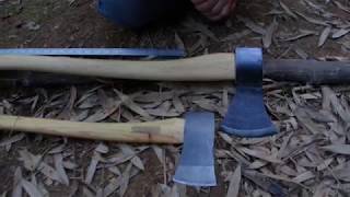 Hults Bruk Torneo Felling Swedish Axe and the Mueller Biber Classic S Line Axe