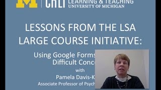 Lessons from the LSA Large Course Initiative