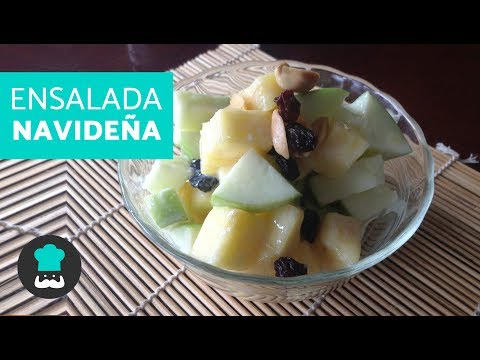 Ensalada Navideña De Manzana - Receta FÁCIL