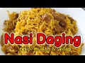 Resepi Nasi Daging | mudah & sedap | guna pressure cooker jer