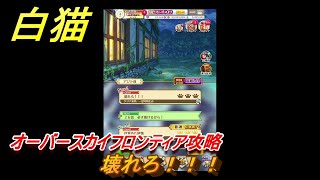 白猫　１０周年イベント　オーバースカイフロンティア攻略　壊れろ！！！　ガチャキャラ　キャトラ（鎖剣）サヤ（輝剣）エレノア（魔）赤髪の解放者（斧）　＃４７　【白猫プロジェクト】