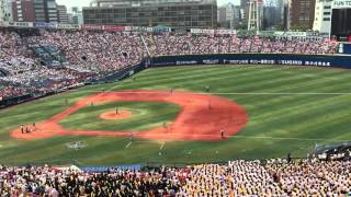 横浜高校 試合開始校歌 2015年7月28日(火) 第97回全国高校野球選手権神奈川大会【決勝】東海大相模戦