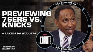 I asked Stephen A. if he’s concerned about if his Knicks can beat the 76ers | NBA Countdown
