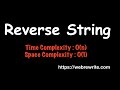 Reverse a String in Java | Reverse String LeetCode Solution