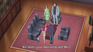 detective conan funny moment when conan talks with his mum