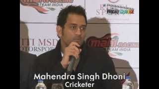 Dhoni Launches his Racing Team