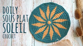 💥 SUPER EASY 💥 SOUS PLAT - DOILY CROCHET | Lanas y Ovillos in English