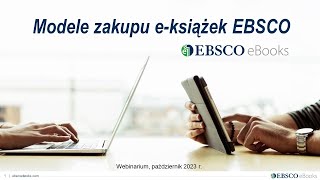 Szkolenie EBSCO | Modele zakupu e-książek