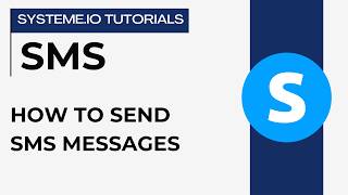 How to send SMS messages | systeme.io tutorials