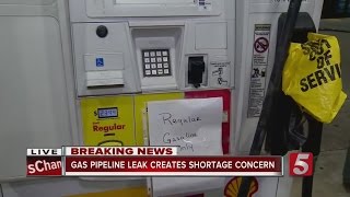 Drivers Line Up At Gas Stations Amid Shortage Concerns